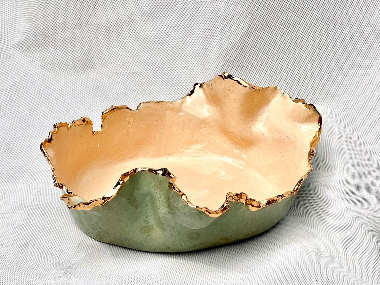 Emerald Mist Deformed Bowl(M)