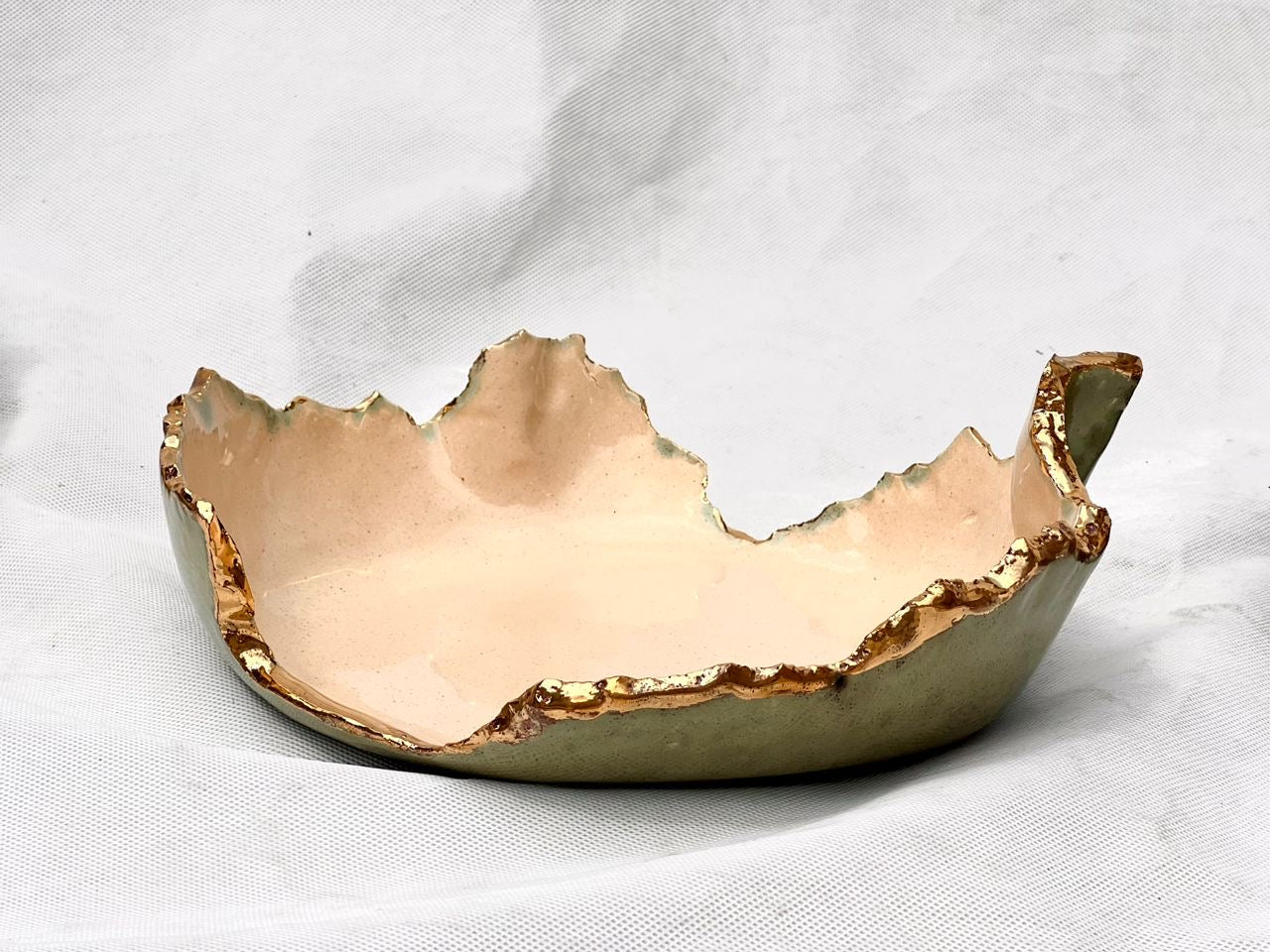 Emerald Mist Deformed Bowl(M)