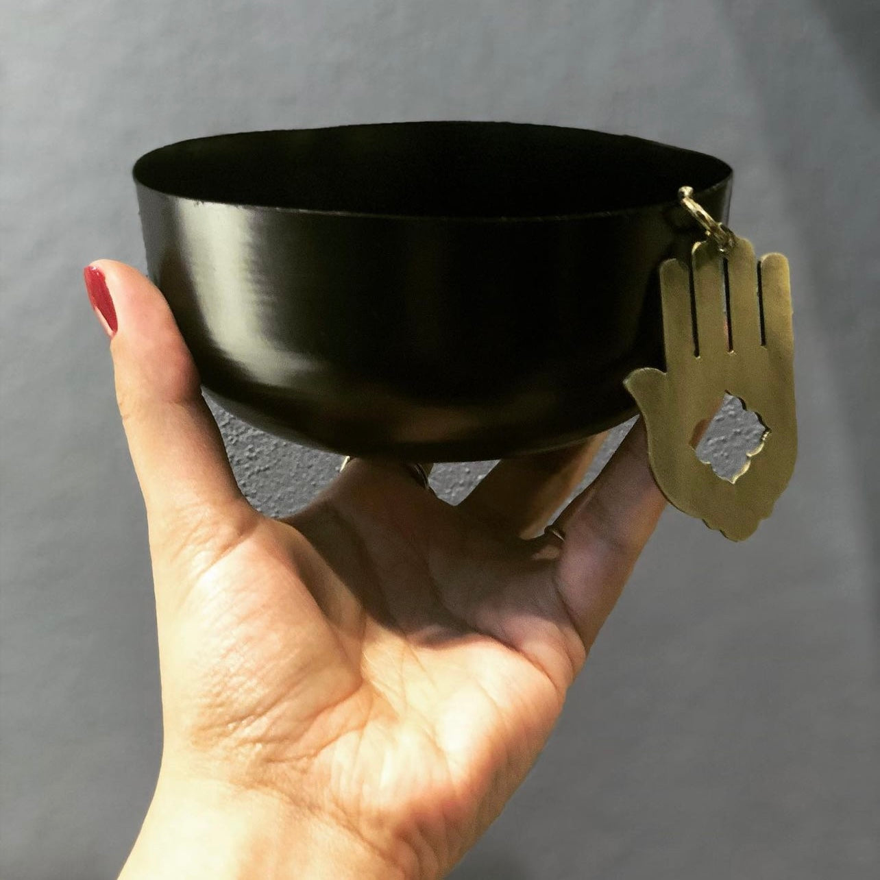 Black Hamsa Bowl