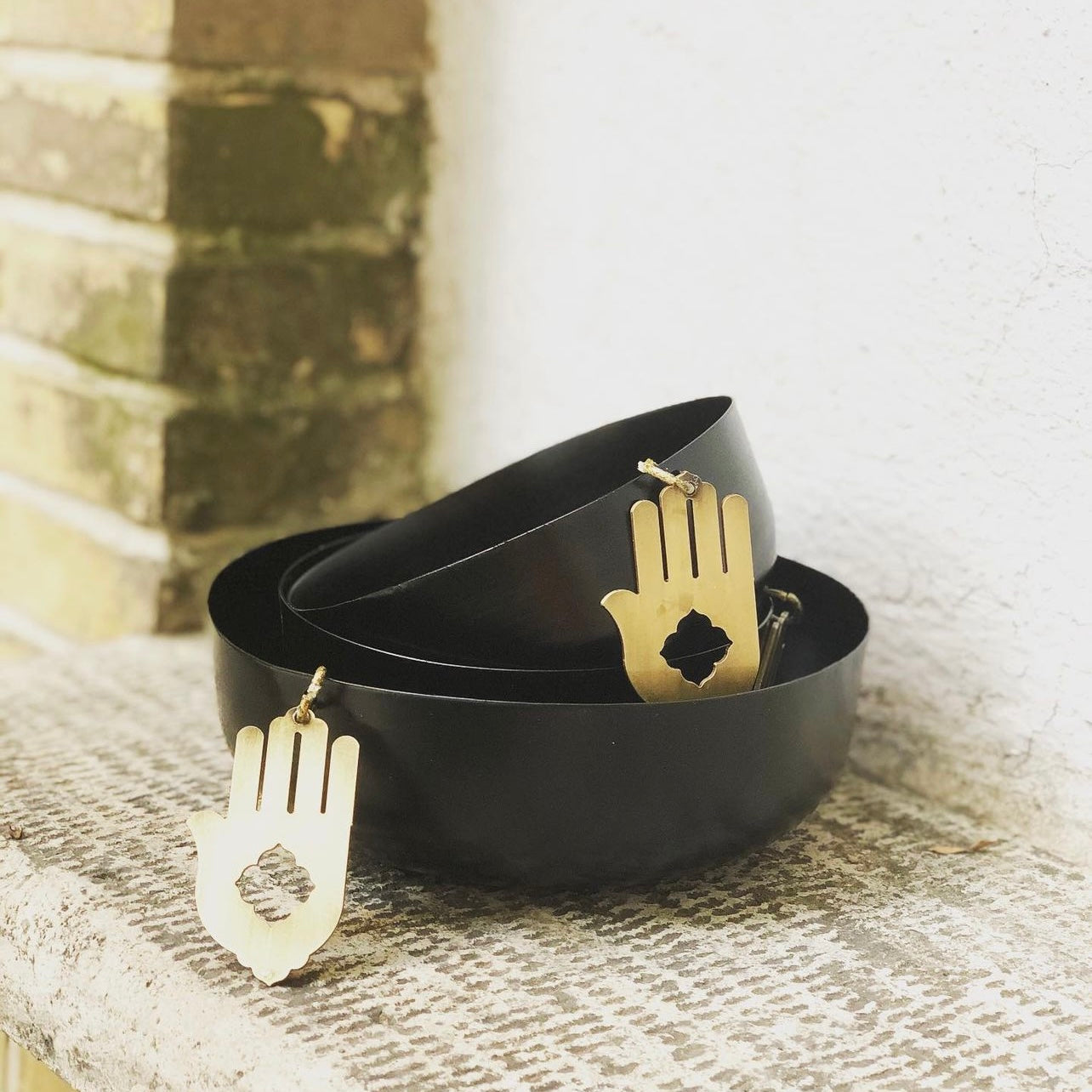 Black Hamsa Bowl