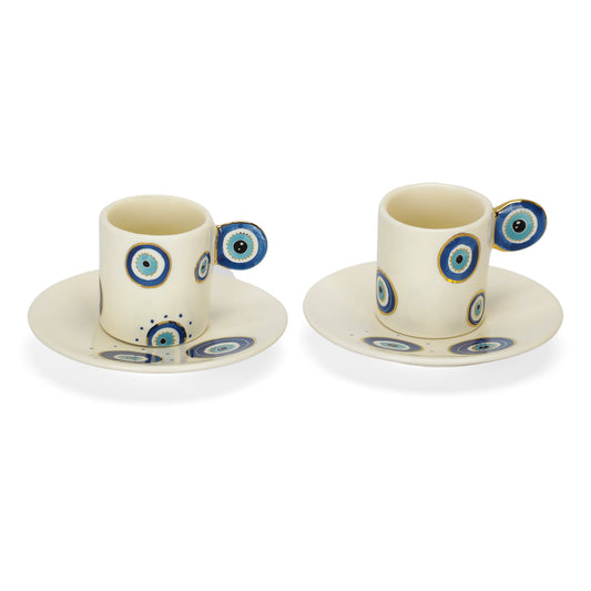 Evil Eye Espresso Cup Set of Two