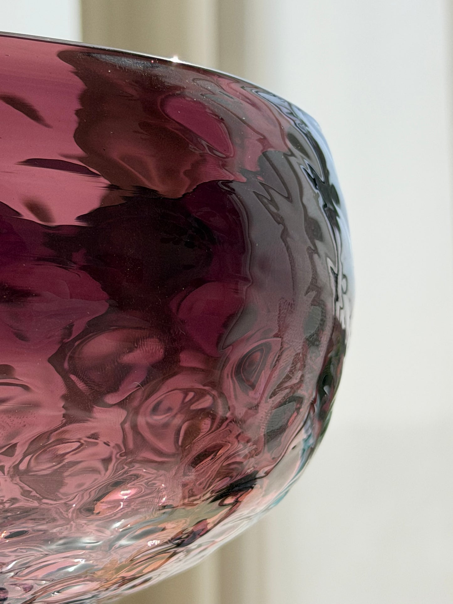 Luminous Maroon Bowl