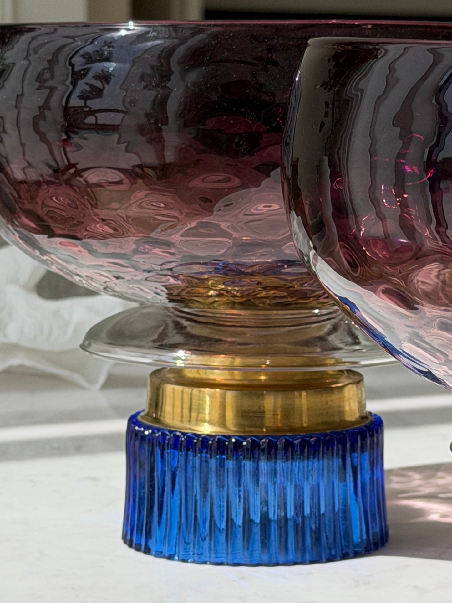 Luminous Maroon Bowl
