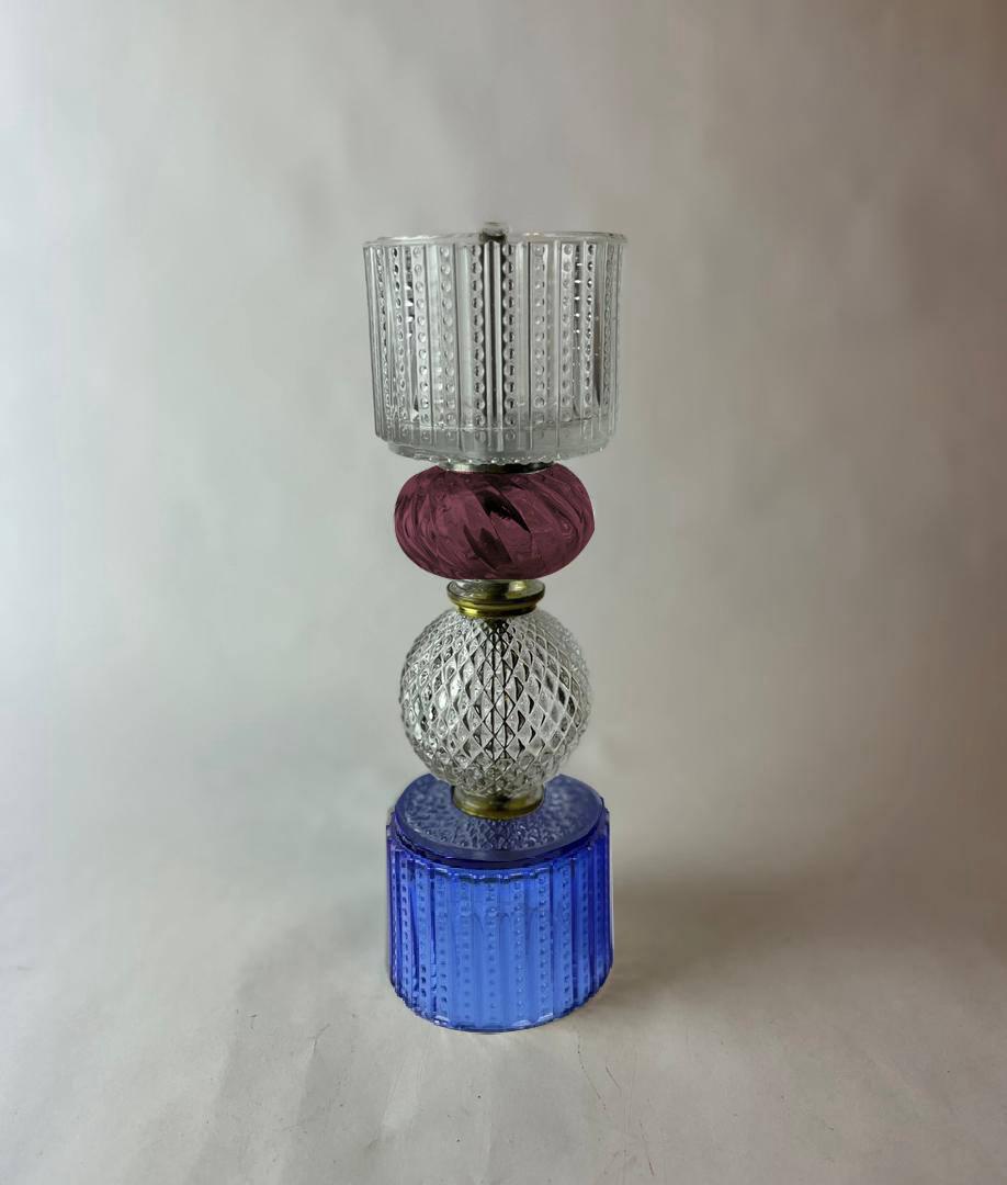 Mina Candle Holder in Maroon(S)